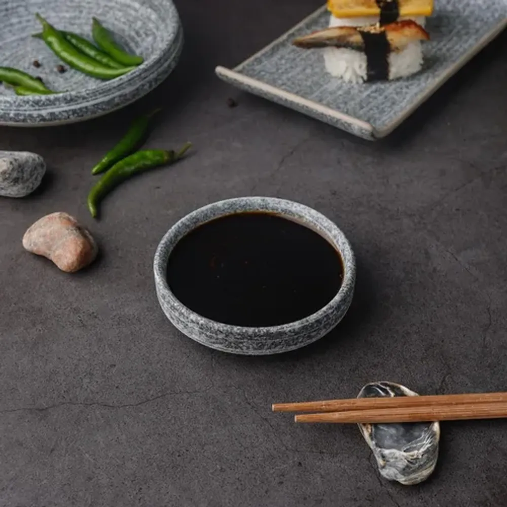 Соусник 60 мл d 8,8 см h2,3 см круглый фарфор Stone Untouched Taiga P.L. Proff Cuisine [1]