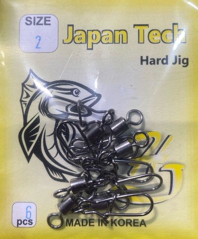 Карабин с вертлюгом HARD JIG №2 (6шт)