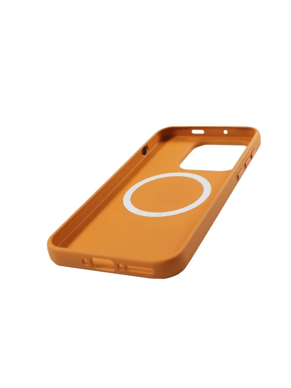 Чехол для OnePlus 15 с MagSafe Оранжевый (Orange) с текстурой песчаника