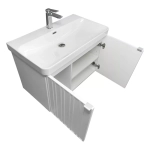 Подвесная тумба-умывальник Comforty Тенерифе-80 белый матовый с раковиной CF19595BX-80