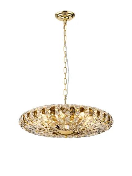 Люстра подвесная NewRgy E23-ф600*H230(530) H GOLD, 8×40 Вт, золотая
