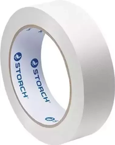 Недорогая белая рифленая малярная ПВХ лента STORCH SOFTtape 50 мм, 33 м