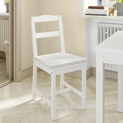 IKEA JUSTINA  (ИКЕА ЙУСТИНА)  -  Подушка для стула, натуральная, 42/35x40x4 см