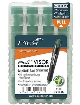 Сменные грифели для маркера Visor permanent Зелёный 4 шт PICA-MARKER 991/36