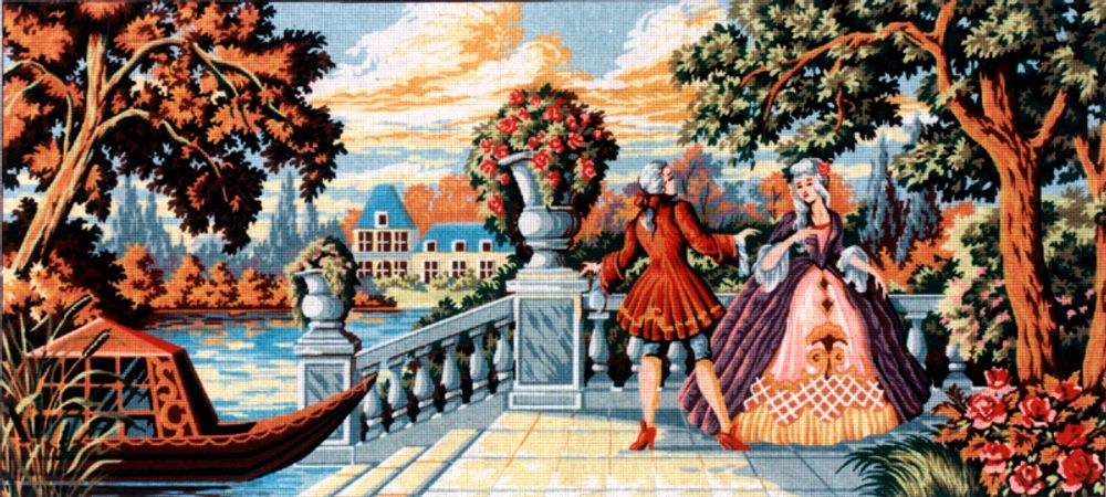 Рисунок для вышивания Soulos (канва жесткая), Кавалер приглашает., 60х125 см Рисунок для вышивания Soulos (канва жесткая), Кавалер приглашает., 60х125 см