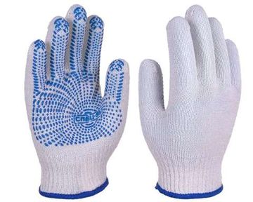Перчатки х/б с ПВХ (сеть) СПЕЦ-SB, 10 кл., белые