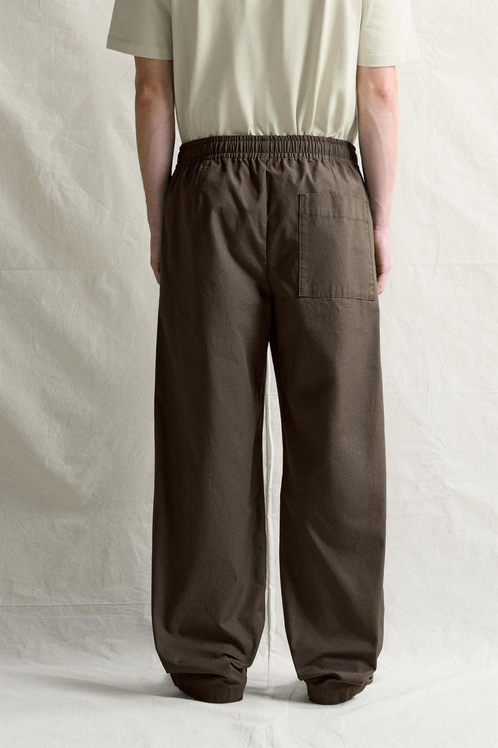 БРЮКИ BARREL FIT ИЗ ХЛОПКА — ZARA