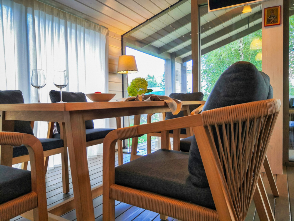 Обеденная группа Ideal Patio ЛЕОНОРЕН каркас тик, стол тик 180