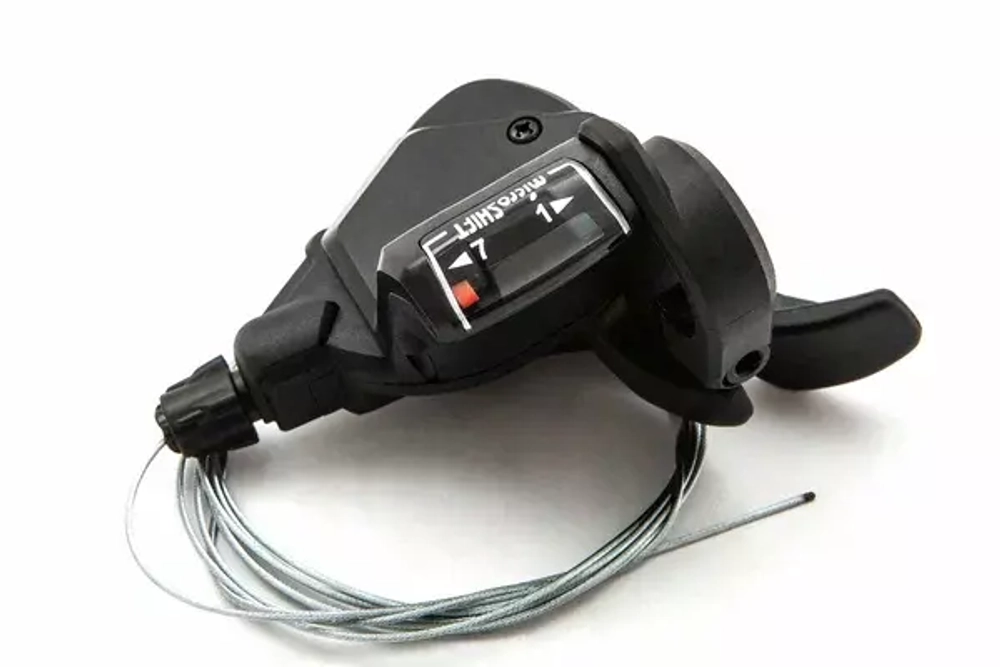 Шифтер триггерный TS38-7R MICROSHIFT правый 7 скоростей, с тросом 2050мм