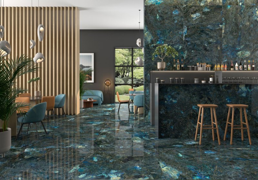 Geotiles Labradorite Leviglass Blue 60x120