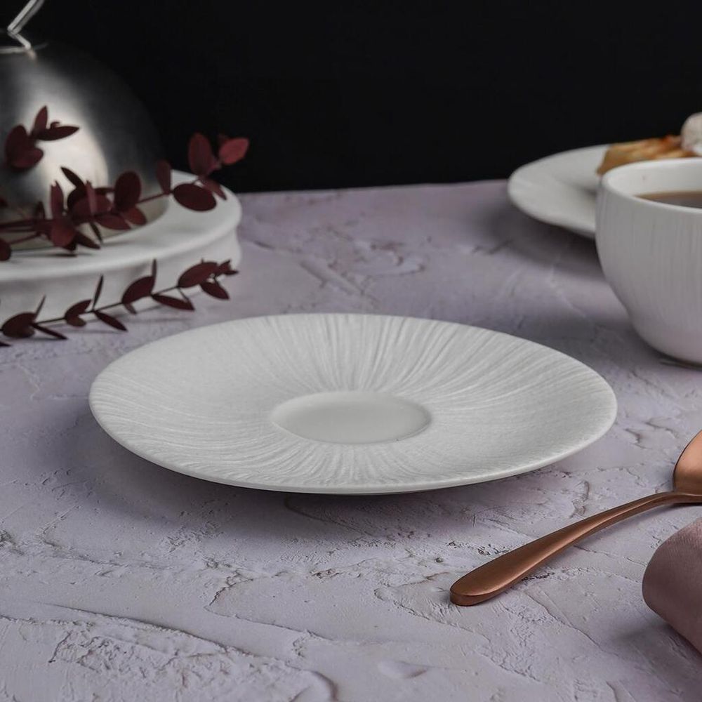 Блюдце d 16,5 см h2 см чайное для чашки арт. 81222588 Frost White Moon P.L. Proff Cuisine [6]