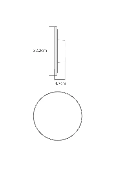 Фасадный светильник Arte Lamp NIMBO A3415AL-1BK, 1хLED