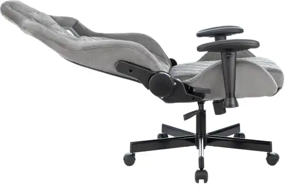 Кресло игровое Knight Outrider LTD серый Light-19 с подголов. крестов. металл