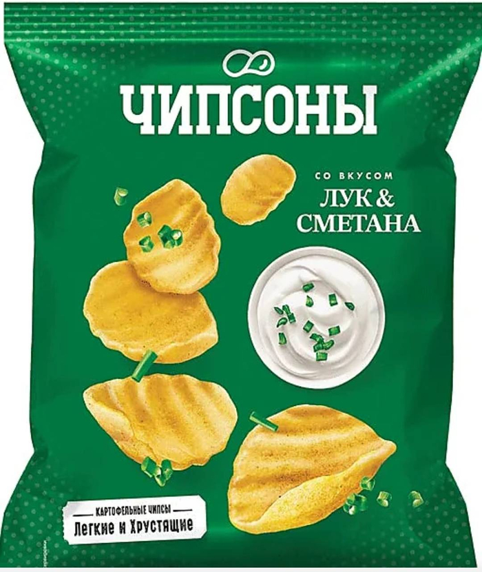 Чипсы Чипсоны картоф. 40г/28 Сметана с луком