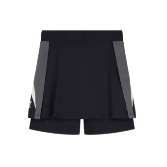 Теннисная юбка EA7 Woman Jersey - black/butter/asphalt