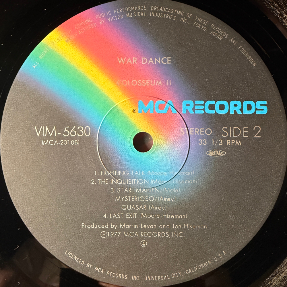 Colosseum II – War Dance (Япония 1983г.)