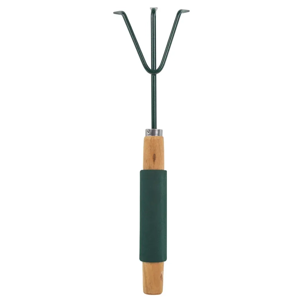 Рыхлитель 3-зубый для почвы с деревянной рукояткой WMC TOOLS WMC-TG2104020-L