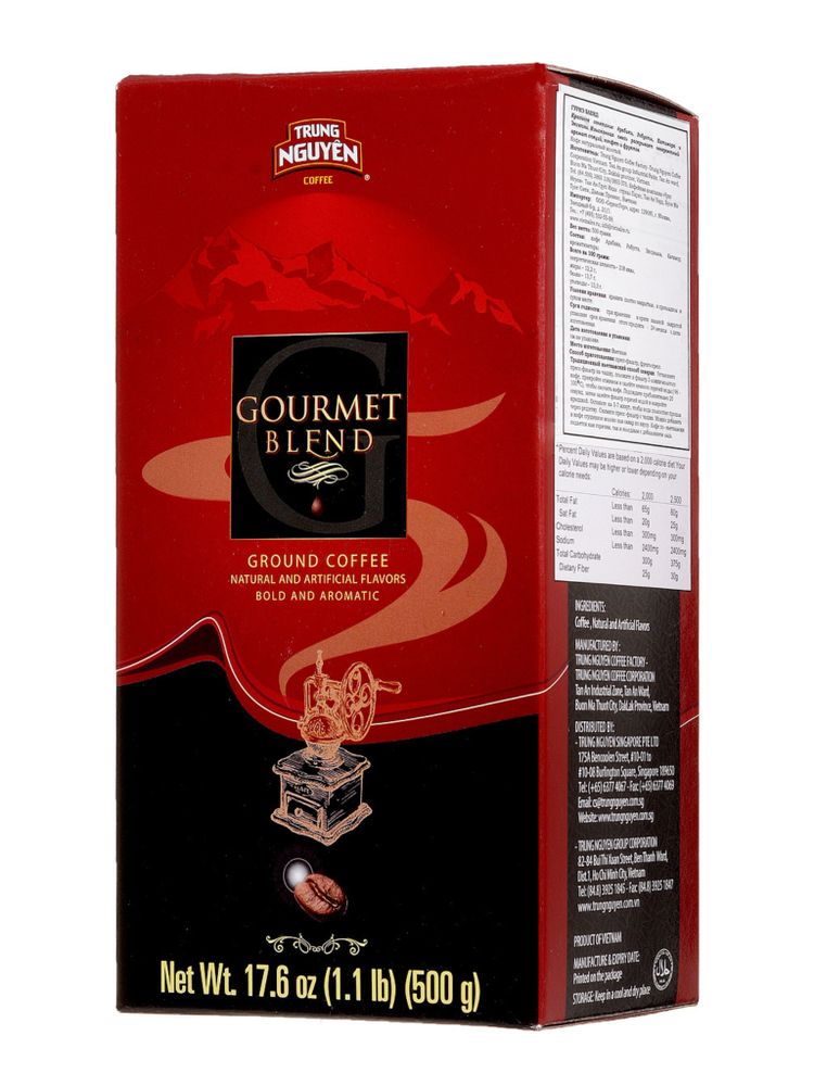 Кофе молотый Trung Nguyen Gourmet Blend, 500 г, 2 шт