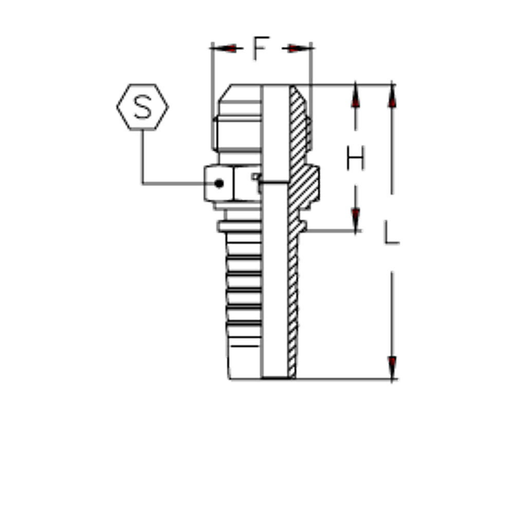 Фитинг DN 10 JIC (Ш) 3/4