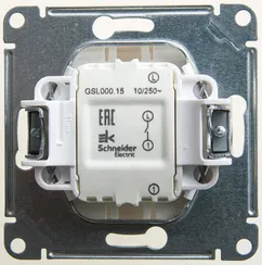 Выключатель кнопочный одноклавишный Systeme Electric Glossa Перламутр GSL000615