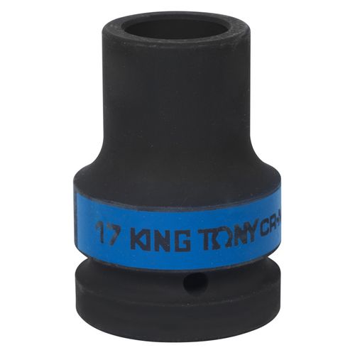 KING TONY (853417M) Головка торцевая глубокая ударная четырехгранная 1", футорочная, 17 мм