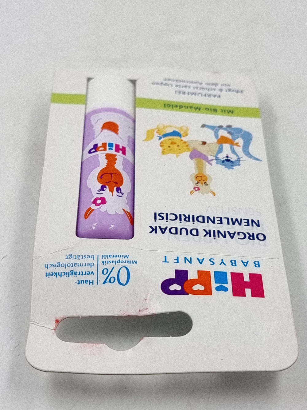 Hipp Babysanft Organik Dudak Nemlendirici детский бальзам для губ c маслом миндаля, 4.8 г (Германия)