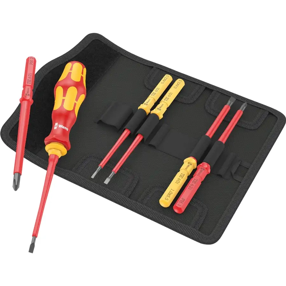 Набор отвёрток Kraftform Kompakt VDE 7 Universal 1 Tool Finder WERA 05006600001