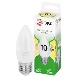 Лампа светодиодная ЭРА GREEN LINE LED B35-10W-830-E27 GL 10Вт свеча теплый свет E27 | Лампы cветодиодные Свеча (B/C)