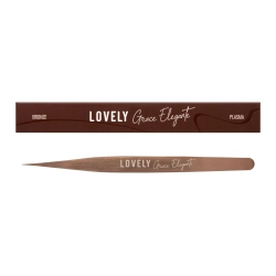 Пинцет с лазерной заточкой Прямой Grace Elegante Bronze Lovely