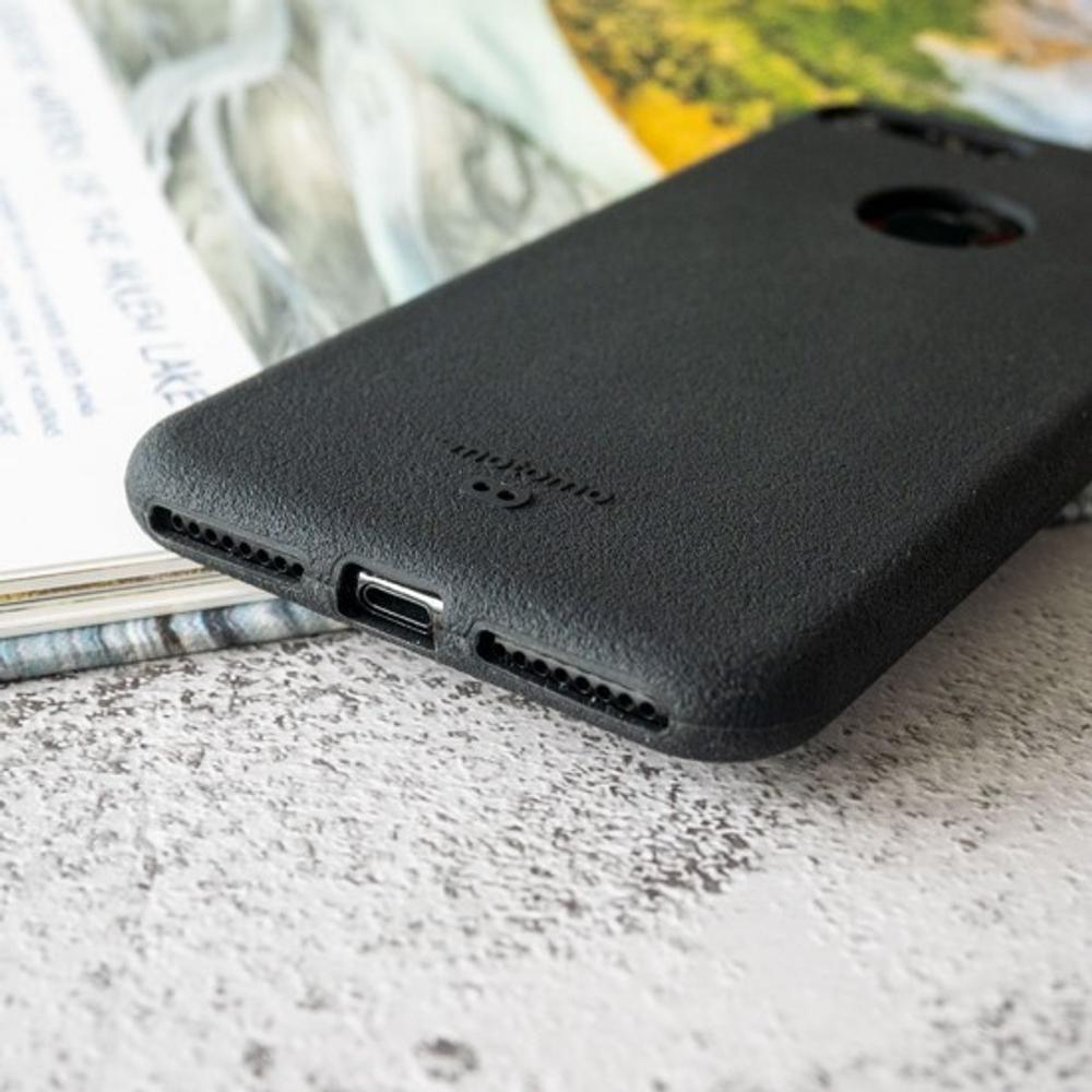 Силиконовый чехол Motomo для iPhone 7 Plus, 009622 Черный