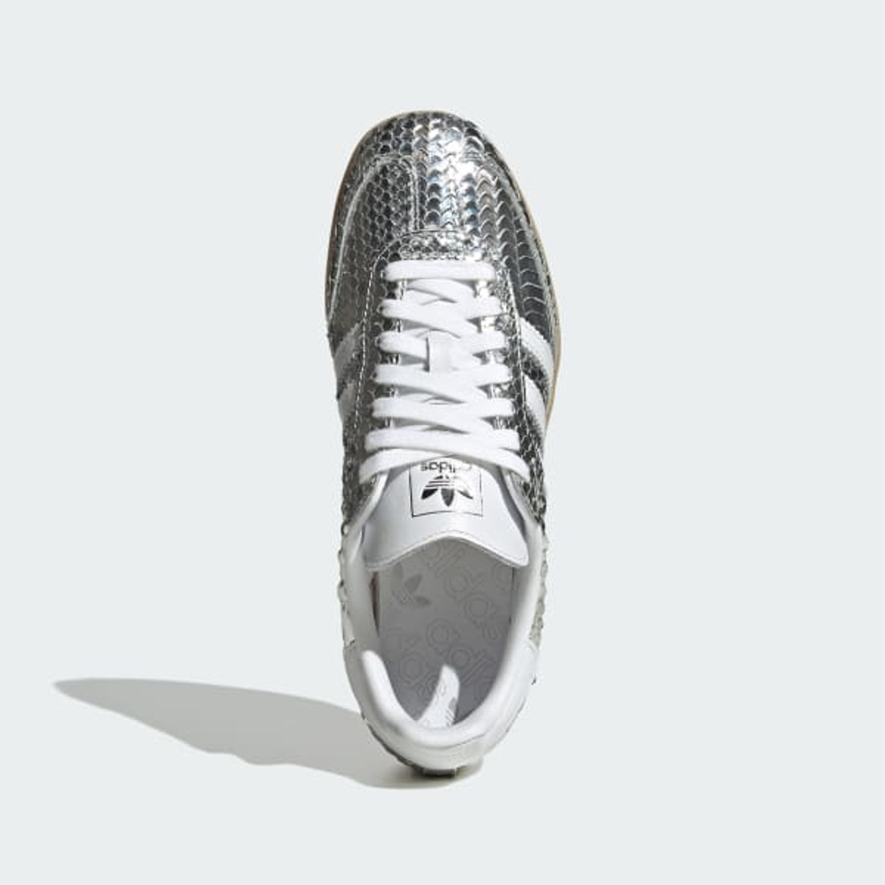 ADIDAS Кроссовки Samba с змеиным принтом, серебристый