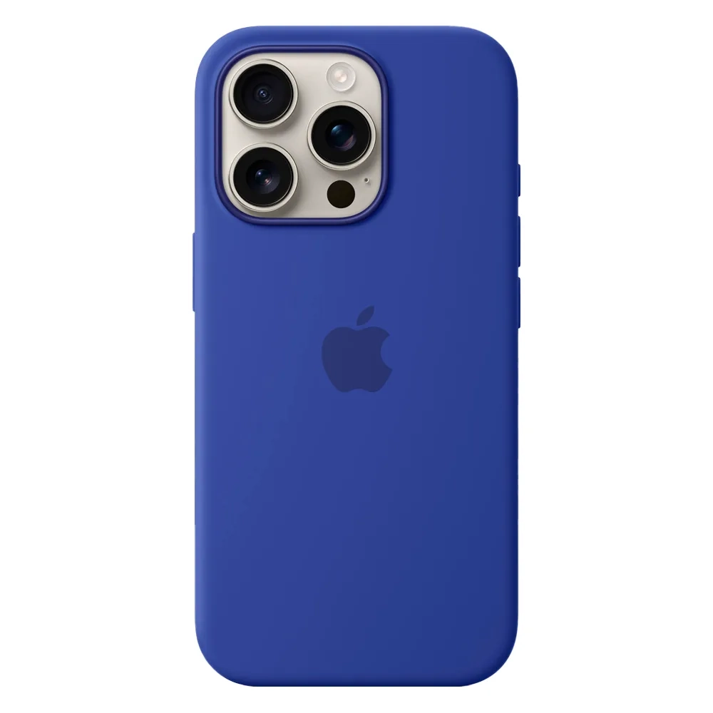 Силиконовый чехол с поддержкой MagSafe Apple Silicone Case для iPhone 16 Pro, Ultramarine (Ультрамарин)