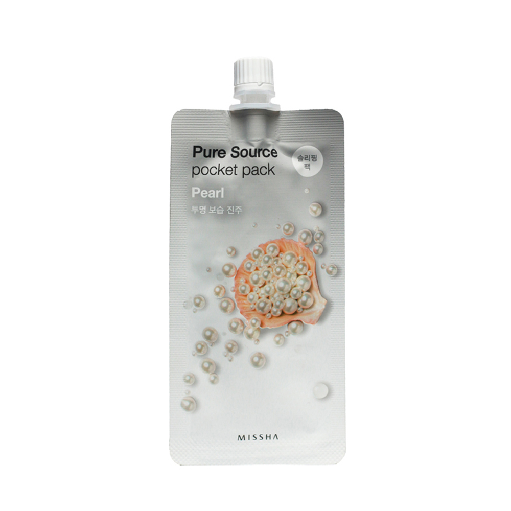 Missha pure source pocket pack pearl - Ночная  несмываемая маска с жемчугом