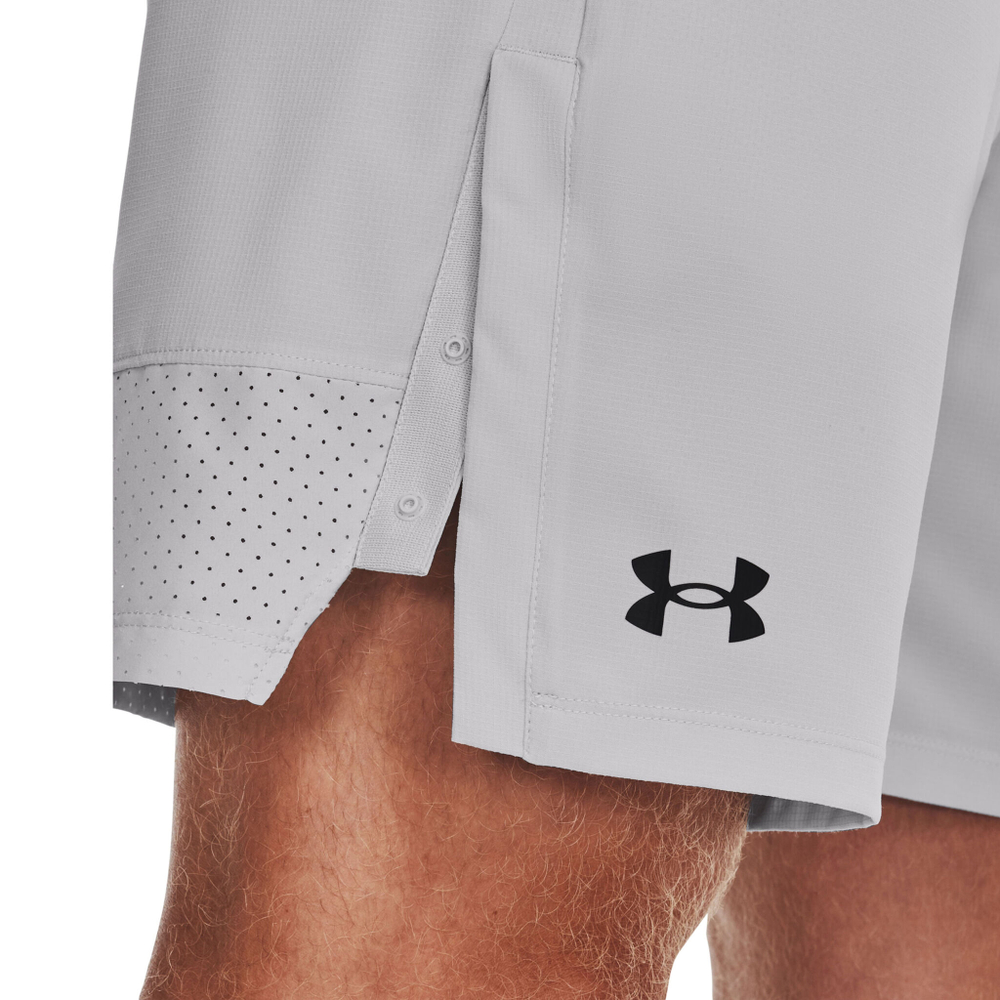 Мужские теннисные шорты Under Armour Vanish Woven 8in Snap Shorts Men - Lightgrey