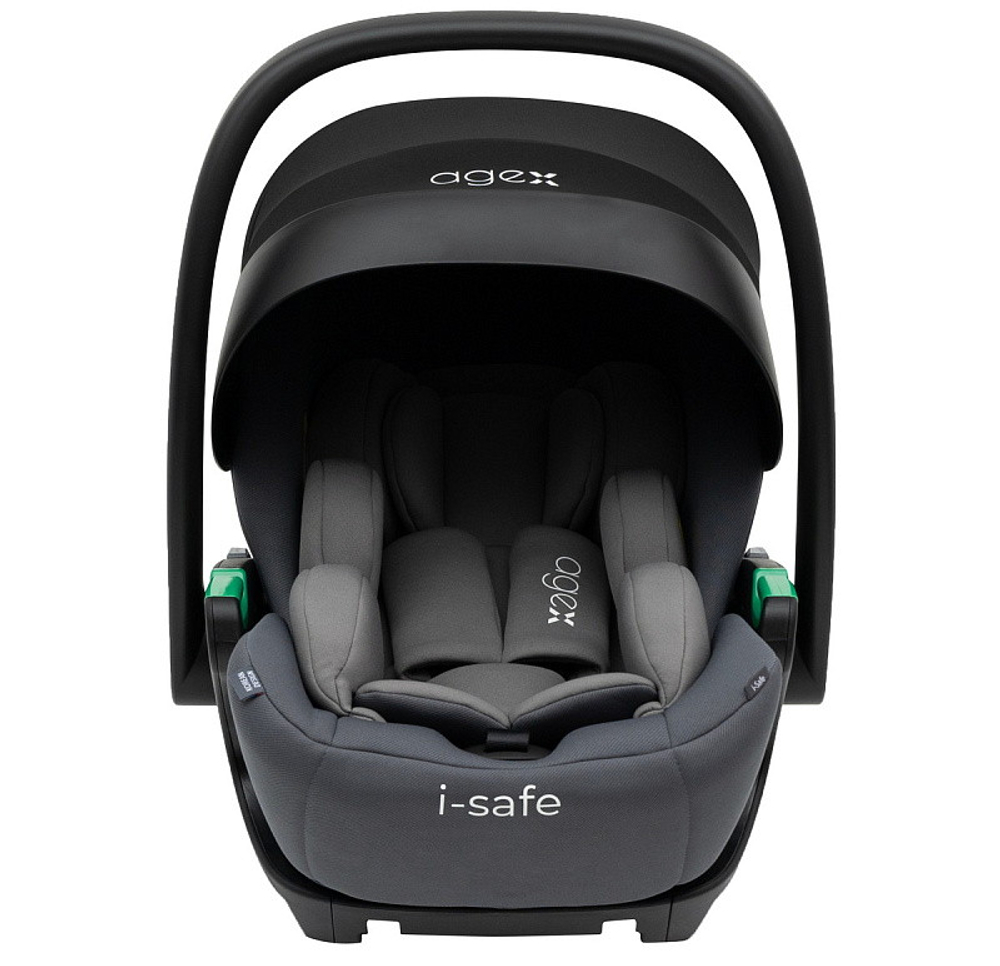 Коляска Agex Prima Pro 3 в 1 с автокреслом i-Safe S Grey APS214 Sora серый