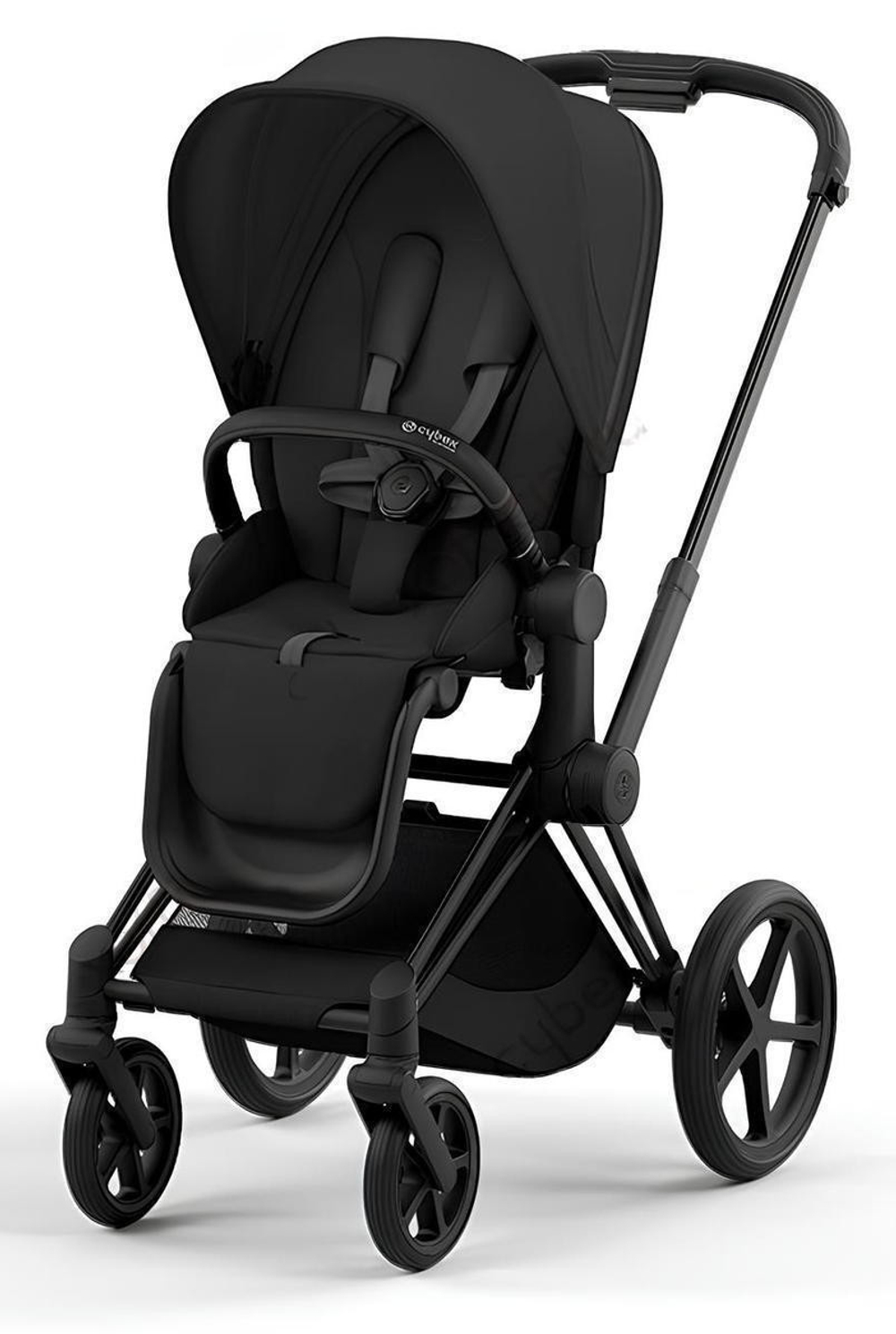 Коляска Cybex Priam IV Matt Black complete Cloud T Mirage Grey Plus Base T 4 в 1 Sepia Black