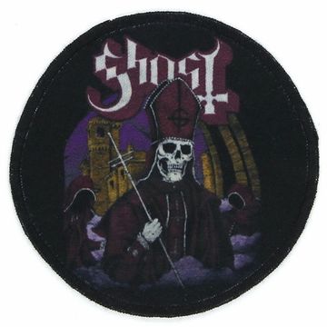 Нашивка круглая Ghost (901)