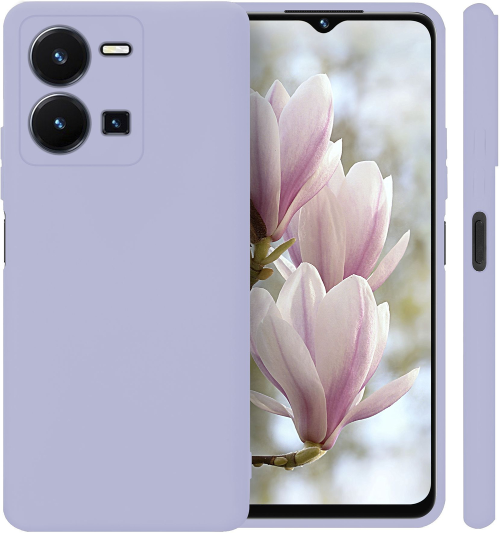 Мягкий Soft Touch чехол из силикона для VIVO Y35 с бархатной подкладкой