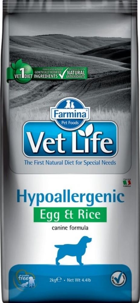 Сухой корм Farmina HYPOALLERGENIC ЯЙЦО-РИС пищевая аллергия и/или непереносимость 12 кг Сухой корм Farmina HYPOALLERGENIC ЯЙЦО-РИС пищевая аллергия и/или непереносимость 12 кг