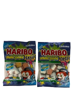 Кислый жевательный мармелад Харибо Cubes ( 2уп по 70гр.)