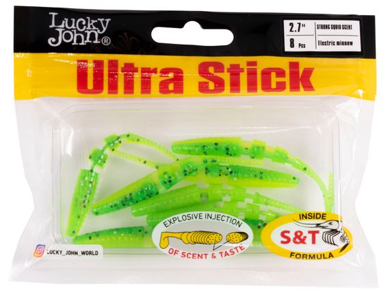 Слаги съедобные LJ Pro Series ULTRA STICK 2,7in (6,8 см), цв. T18, 8 шт.