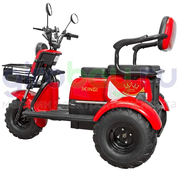 Электротрицикл IKINGI SIBTRIKE T3 Pro MAX 1000W (60V/30Ah) - Красный фото №8