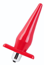 Красная водонепроницаемая вибровтулка Black&Red - 12,7 см. (Цвет: красный)
