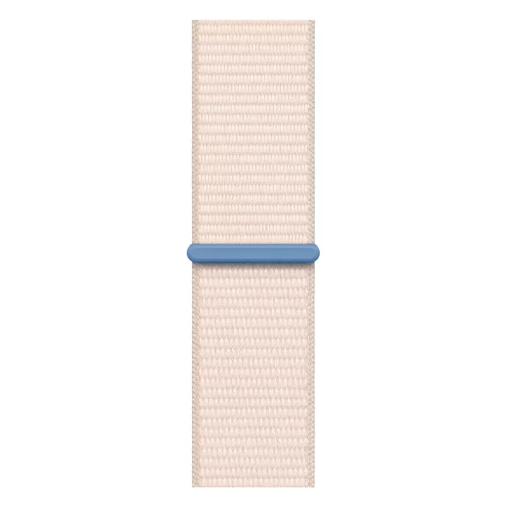 Apple Watch Series 9, 45 мм, корпус из алюминия Starlight, тканевая спортивная петля Starlight