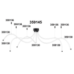 359145 KONST NT23 086 черный База для накладного монтажа светильников 359128-359133 IP20 70-200W 170-265V RAMO