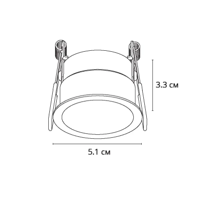 Точечный встраиваемый светильник Arte Lamp DUCRE MINI A7093PL-1BK, 1хG5.3