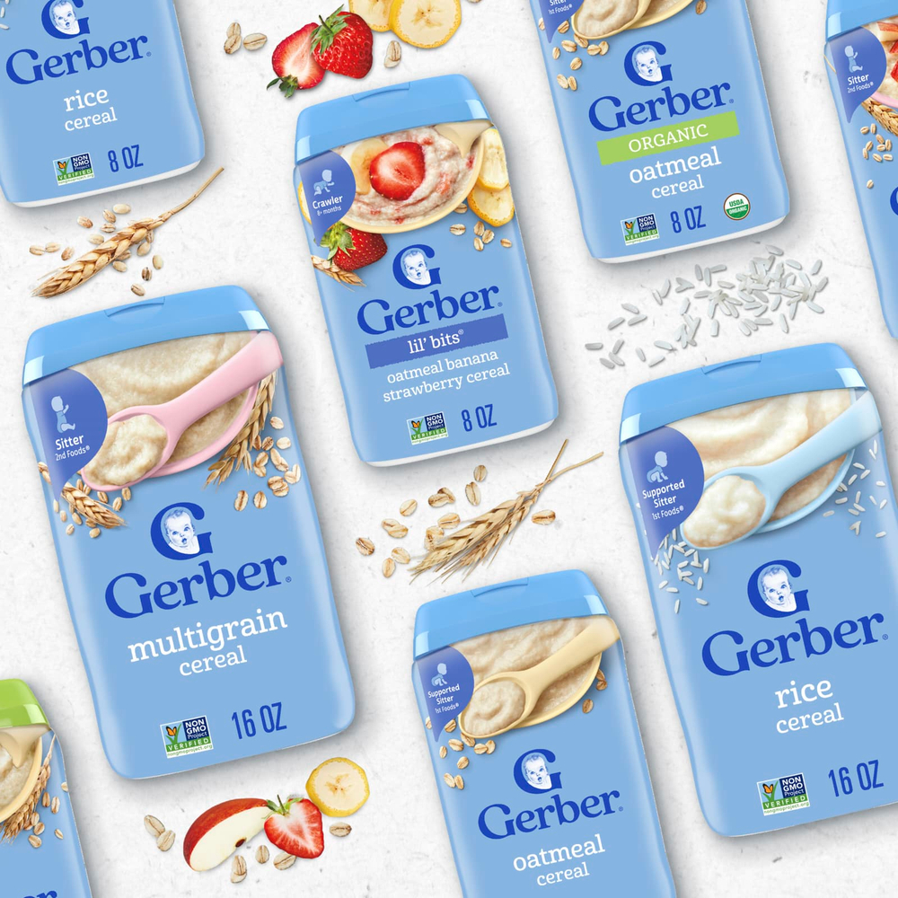 Gerber, 1st Foods, овсяные хлопья, один вид злаков, 454 г (16 унций)