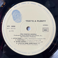 Винтажная виниловая пластинка LP The Pointer Sisters Thats A Plenty (France 1974)