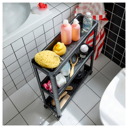 IKEA VESKEN  (ИКЕА ВЕСКЕН)  -  Тележка - чёрный 54х18х71 см