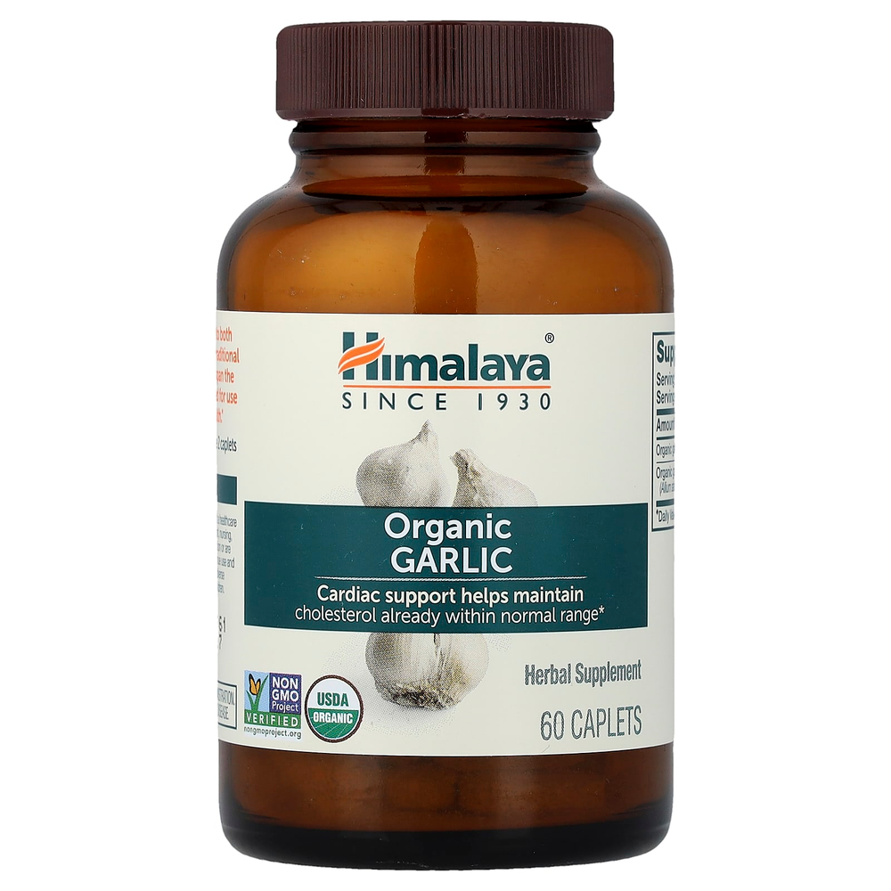 Himalaya, Органический чеснок, 60 капсул